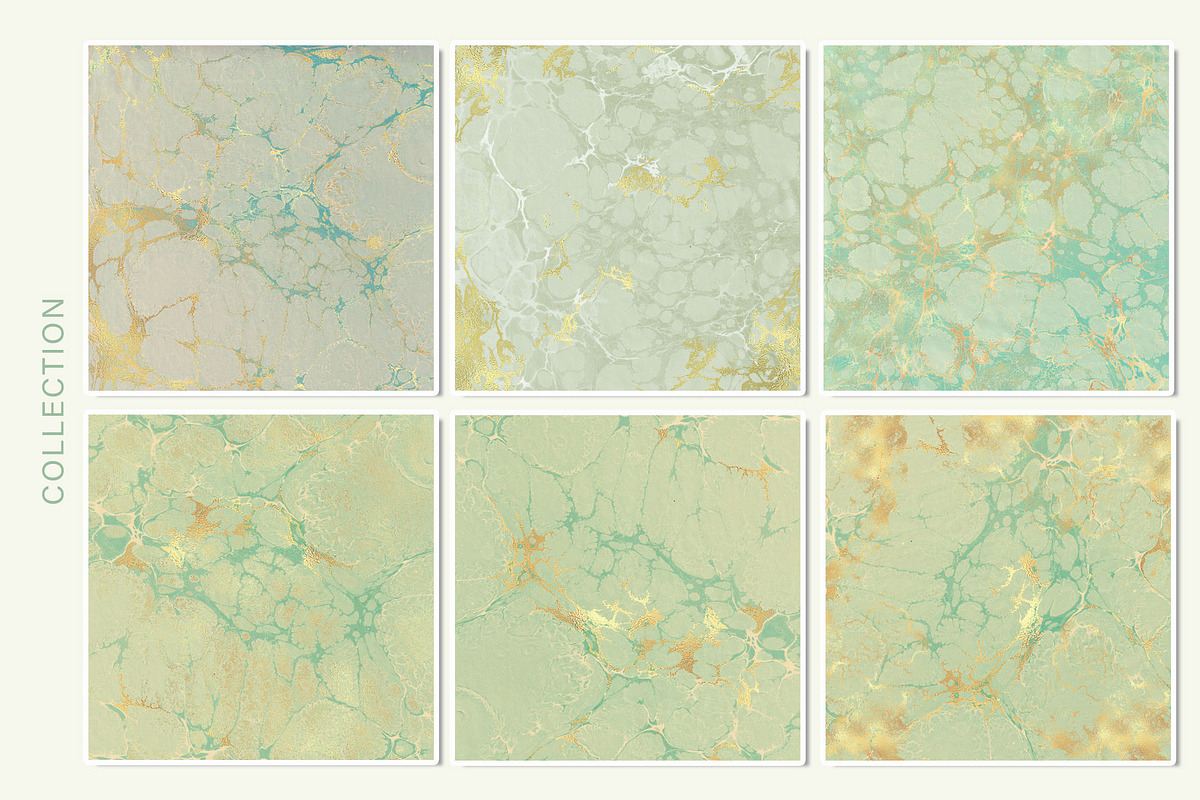 Gold & Mint Green Backgrounds, a Background Graphic by Suna Kosem (Photo 4 of 9)