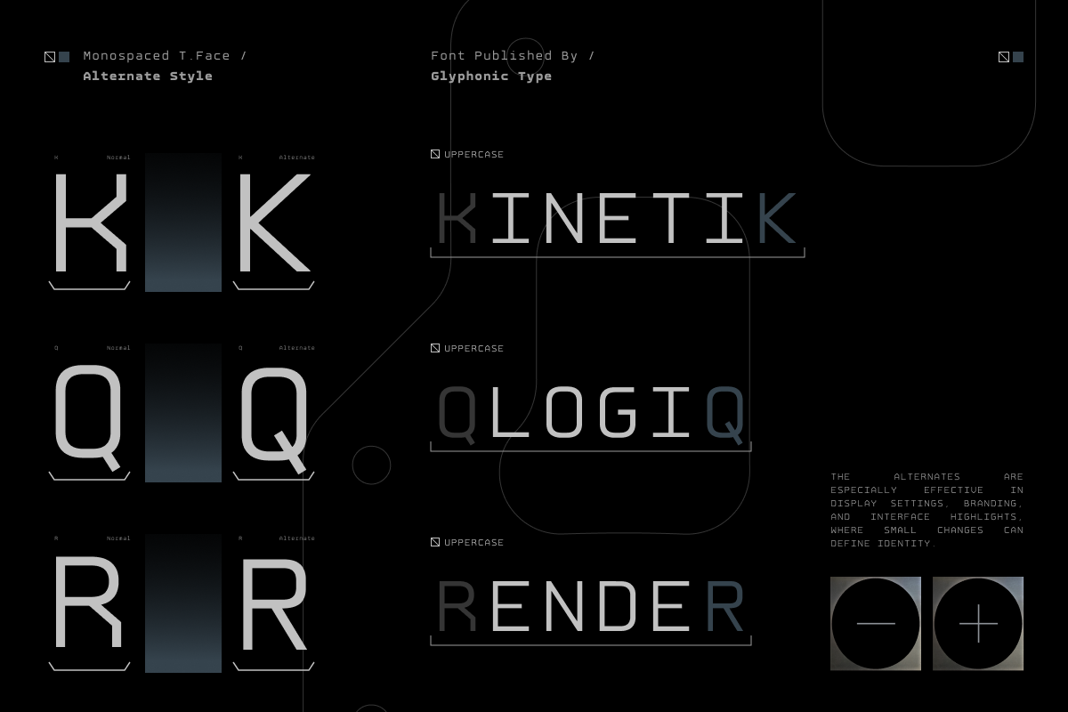 GC Robuto Mono-Futuristic Monospace, a Sans Serif Font by Glyphonic (Photo 6 of 16)