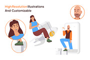 Logistics Flat Illustrations, a Duotone Icon by Vectors Market (Thumbnail 3 of 8)