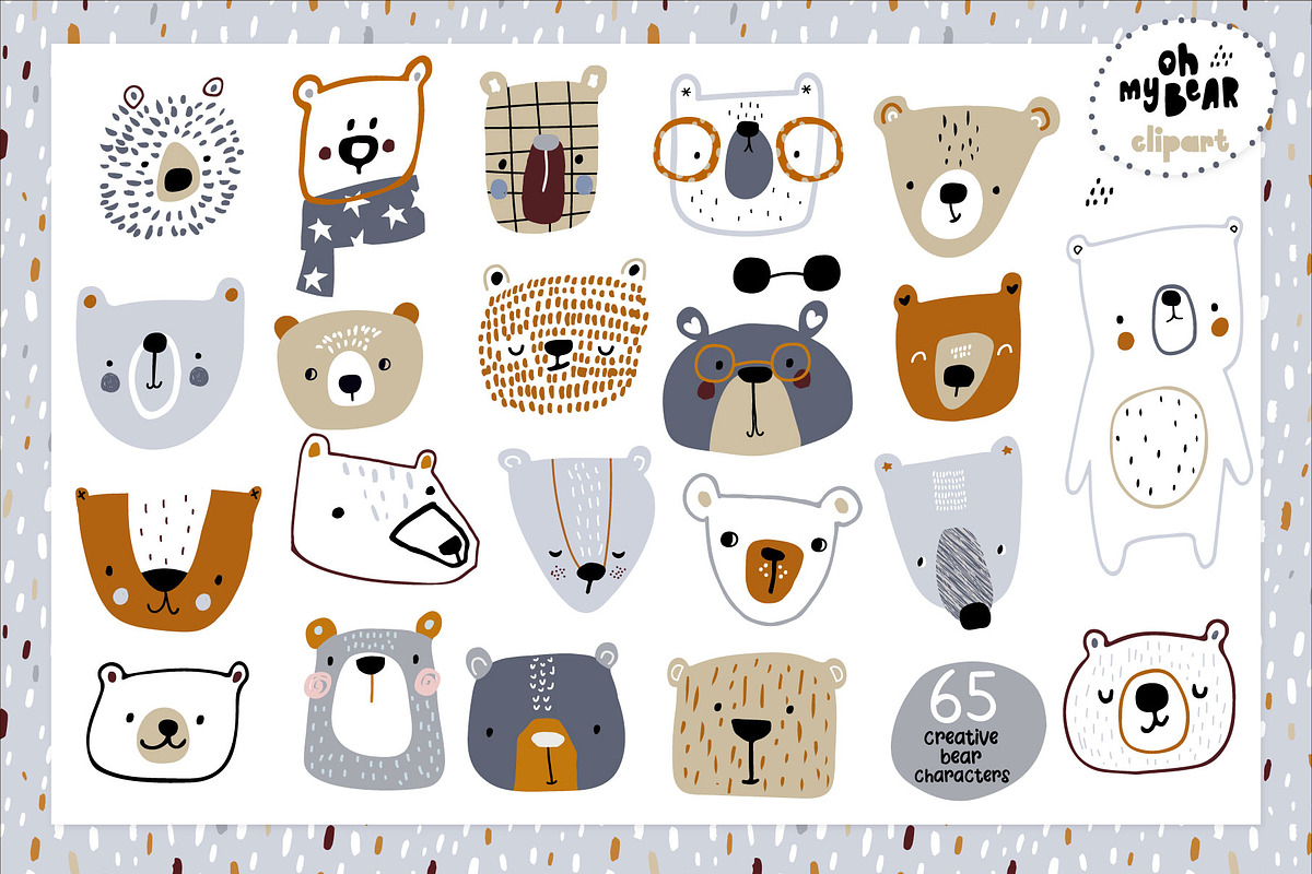 Oh my Bear! graphic collection, a Pattern Graphic by solmariart (Photo 2 of 15)