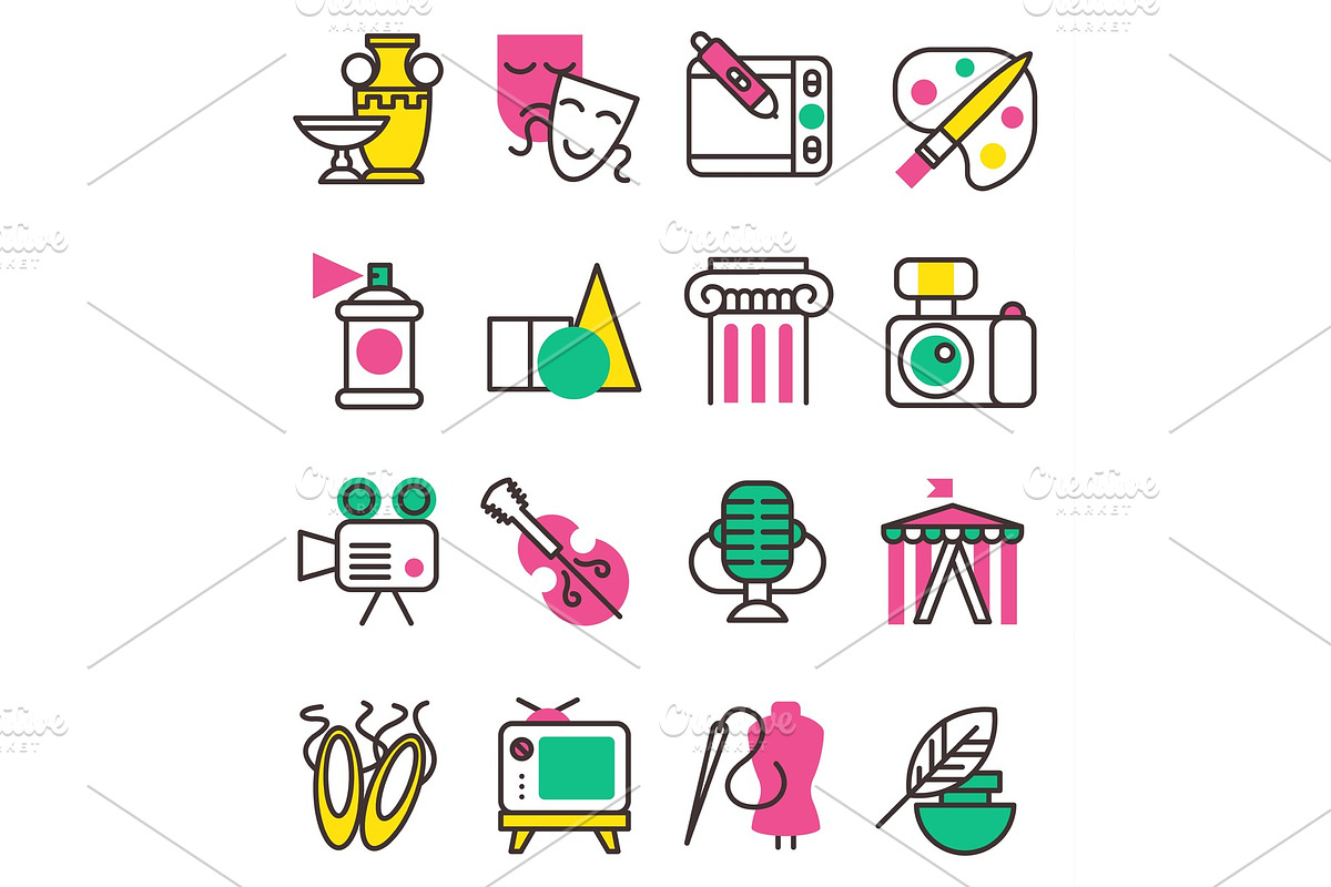 Vector creation art graphic icons, an Object Graphic by VectorsBang
