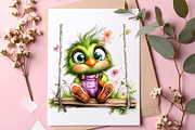 Whimsical Birds Clipart, an Illustration by SinaCreation (Thumbnail 4 of 9)
