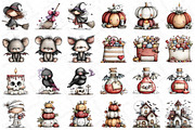 Whimsical Halloween Clipart Bundle, an Illustration by DreamPrint404 (Thumbnail 5 of 6)