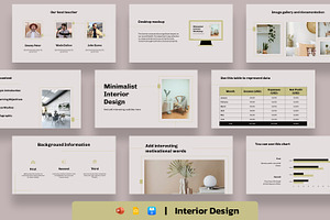 Interior Design Presentation, a Presentation Template by BumbleGraph Studio