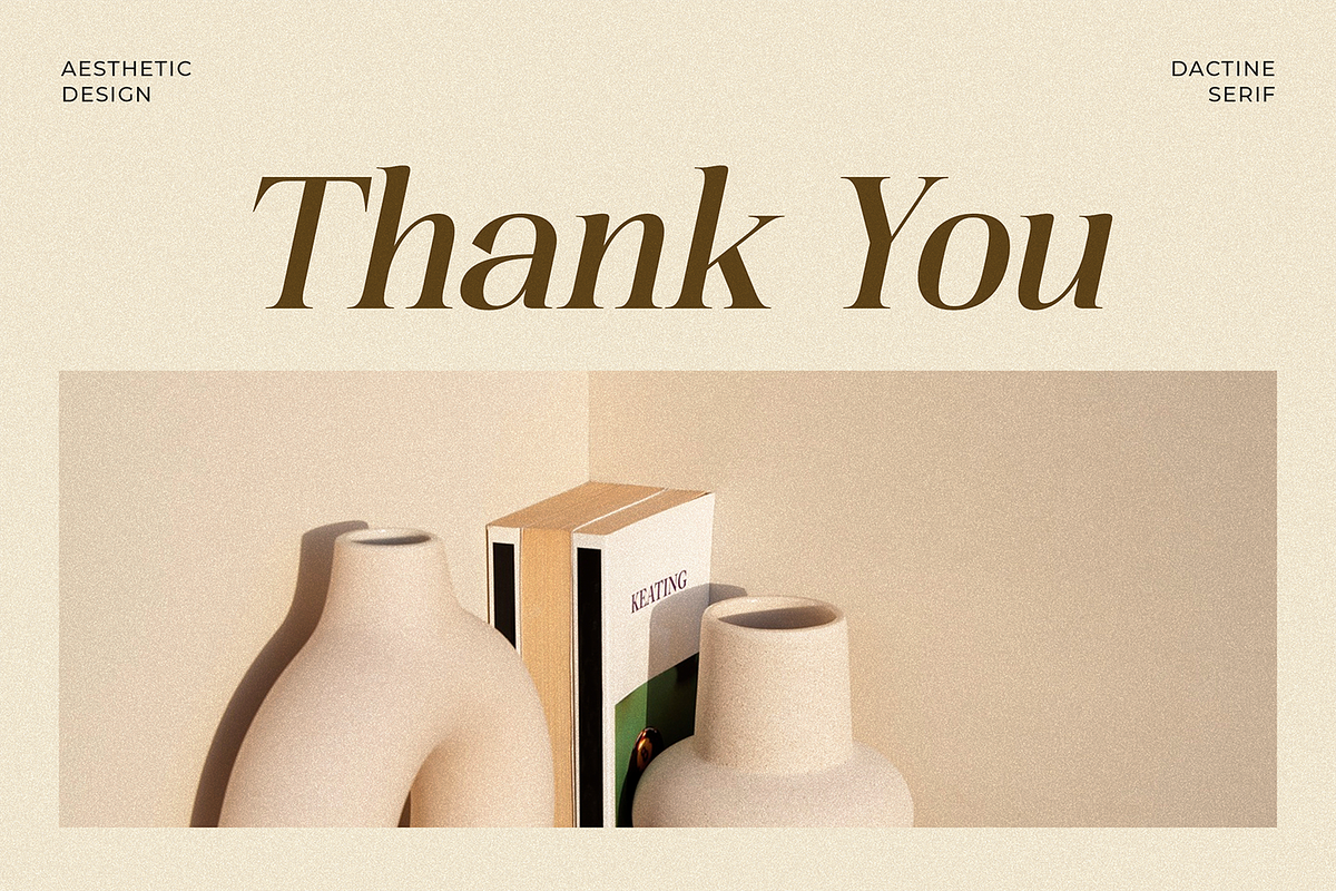 Dactine Classic Beauty Serif, a Serif Font by Portocraft (Photo 10 of 10)
