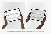 iPad Air in Hand Mockups, an iPad Mockup by Feel This (Thumbnail 4 of 8)