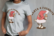 Christmas Santa Hat Vintage Cartoon, an Illustration by vectstudio (Thumbnail 2 of 5)