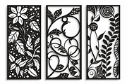 Decorative Wall Art Panel Vector Set, an Illustration by BIPLOB EXPERT (Thumbnail 8 of 9)