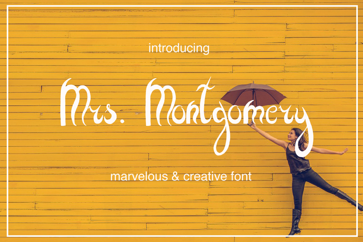 Mrs. Montgomery Brush Font