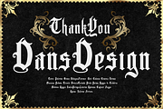 Crowers  luxury Blackletter, a Blackletter Font by dansdesign (Thumbnail 8 of 8)