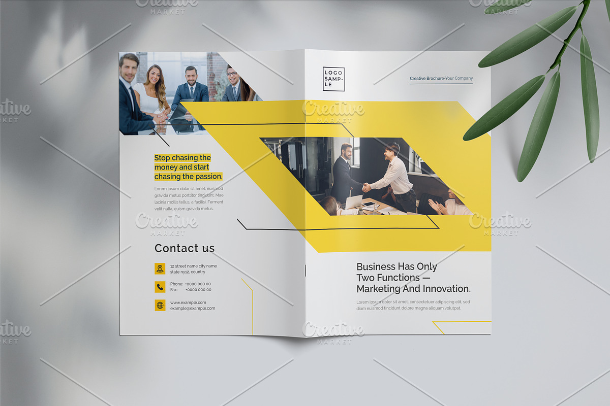 Corporate Bifold Brochure Template, a Brochure Template by Cristal Pioneer (Photo 2 of 4)