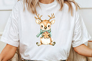Cute Christmas Reindeer Sublimation, an Illustration by CraftArtStudio (Thumbnail 4 of 6)
