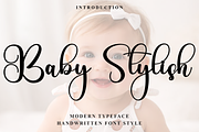 Baby Stylish, a Handwritten Font by FreshTypeINK (Thumbnail 1 of 8)