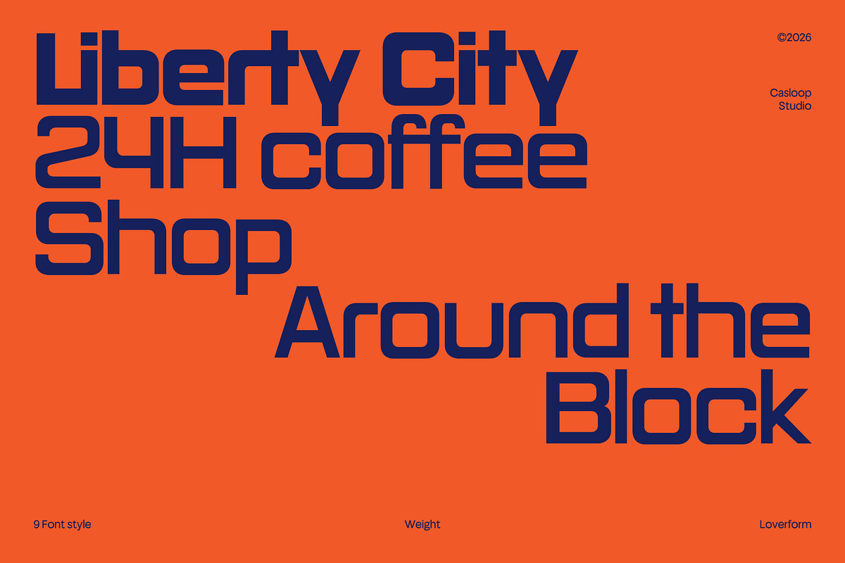 Quedora – Boxy Minimalist Font, a Sans Serif Font by Casloop Studio (Photo 7 of 10)