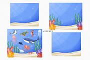 Watercolor Ocean & Sea Animals, an Animal Illustration by MiracleArtAndDesign (Thumbnail 4 of 4)