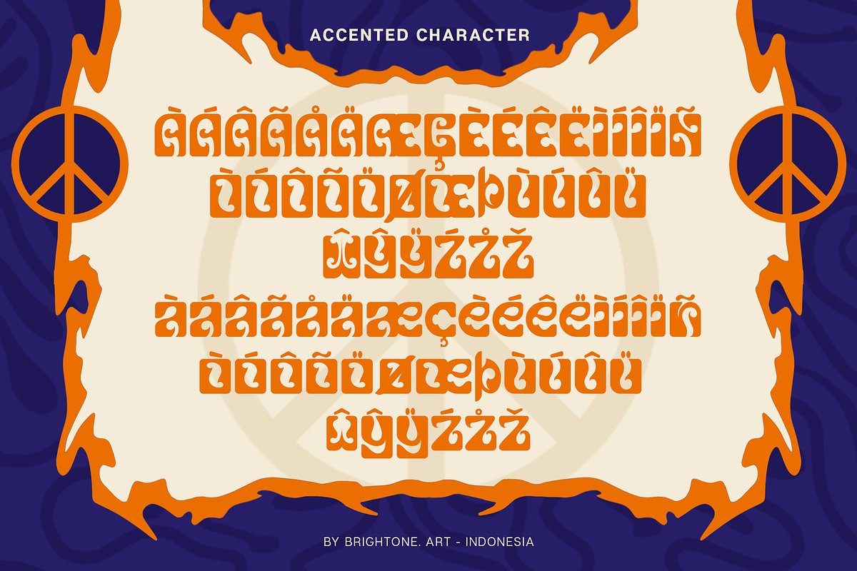 Curly Sweet - Psychedelic Style, a Symbol Font by Brightone (Photo 7 of 8)
