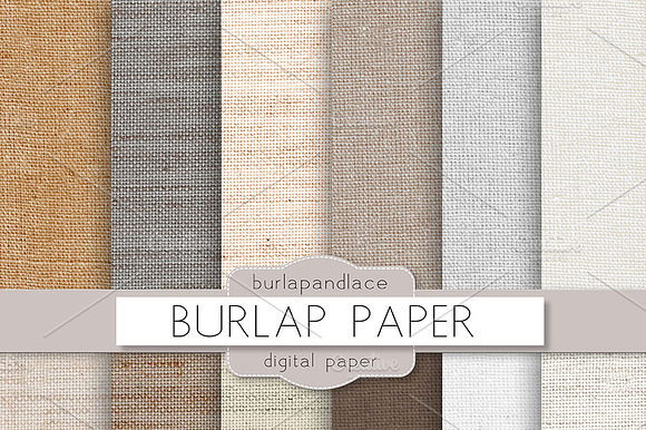 Burlap/linen digital paper preview 2