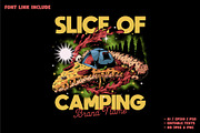 Camping Tent on Giant Pizza Slice, a Branding & Logo Template by Judsart (Thumbnail 1 of 3)