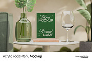 Acrylic Food Menu Mockup, a Product Mockup by graphicook (Thumbnail 1 of 4)