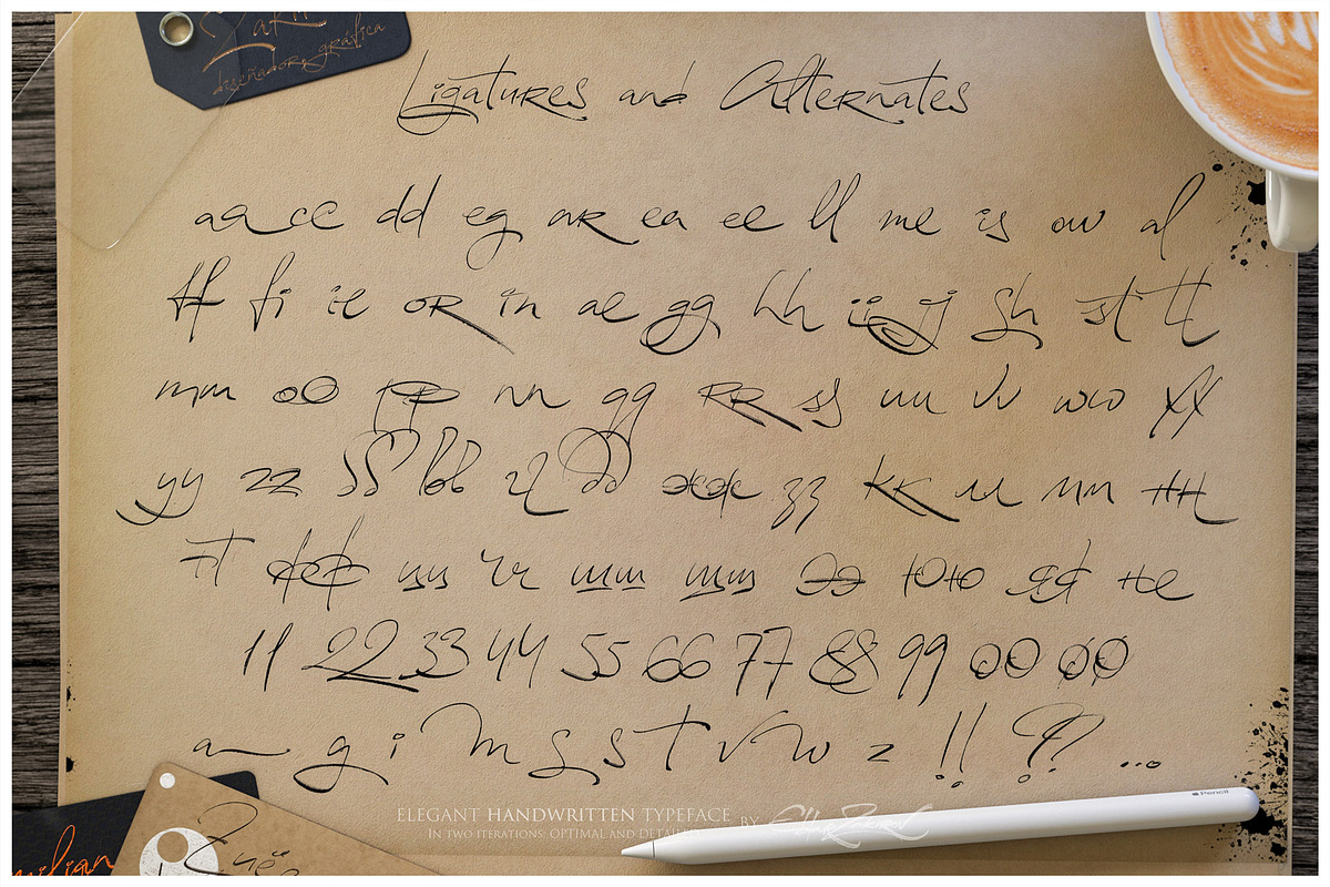 Reissfeder: Handwritten Typeface, a Handwritten Font by Eldar Zakirov's (Photo 24 of 29)