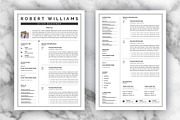 Clean Resume / CV Design Template, a Resume Template by Pixel Pro (Thumbnail 2 of 3)