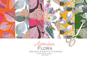 Australian Flora Seamless Patterns