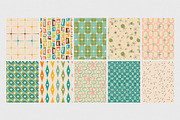 Mid-Century 1950's Retro Pattern Set, a Pattern Graphic by Kokoshka (Thumbnail 2 of 2)