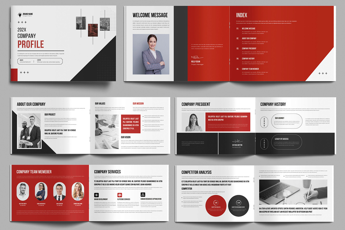 Company Profile Template, a Brochure Template by MightyDesign (Photo 1 of 9)