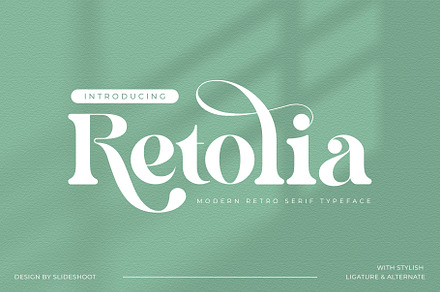 Retolia Retro Serif Font, a Serif Font by Slide Shoot