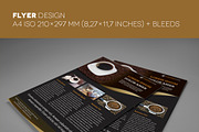 Coffee A4 Trifold brochure and Flyer, a Flyer Template by Illusiongraphic (Thumbnail 3 of 4)