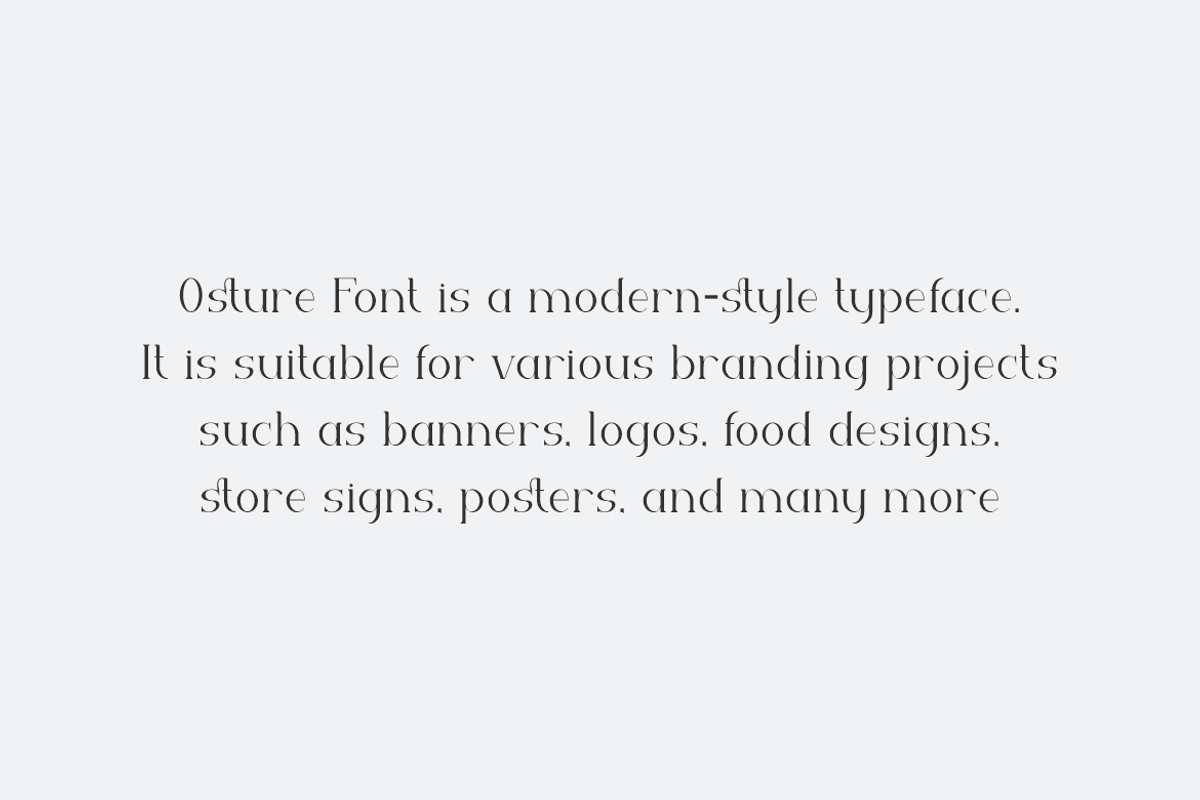 Osture - Luxury Font, a Serif Font by QR Design Studio (Photo 5 of 8)