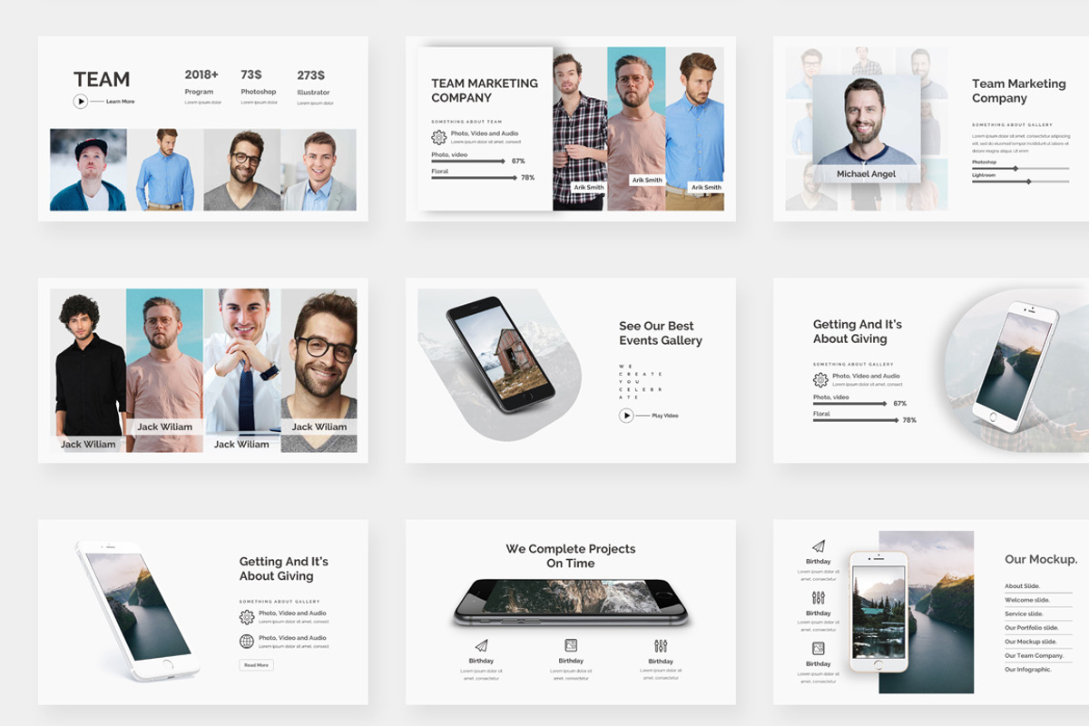 Project Status Powerpoint Bundle, a Presentation Template by One Percent Studio (Photo 10 of 34)