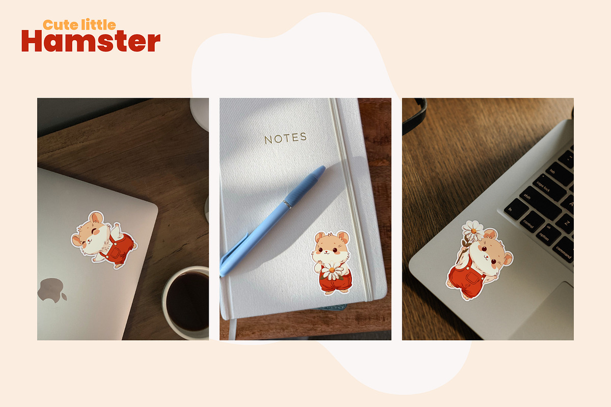 Cute little Hamster, an Animal Illustration by moja doodle (Photo 3 of 4)