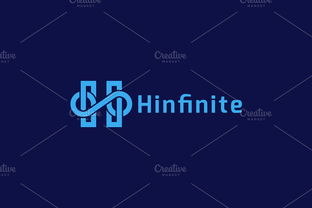 Hinfinite-Letter H Logo Template, a Branding & Logo Template by Graplick (Photo 2 of 2)