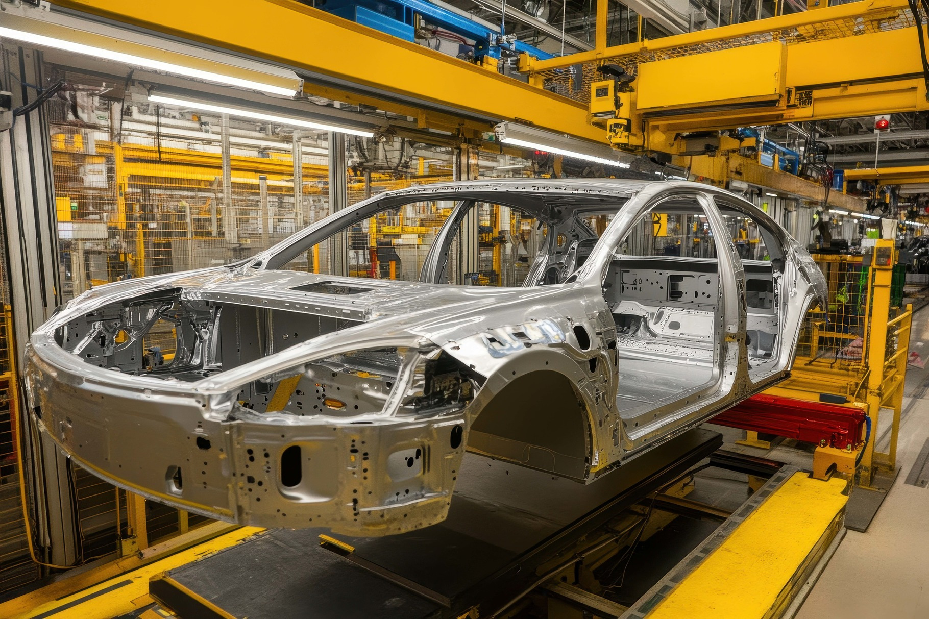 Car Manufacturing Process Showing an, a Photo by Tanuart | Creative Market