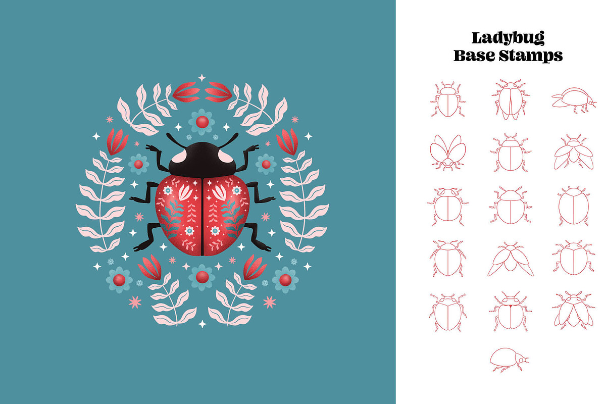Ladybug Creator for Procreate, a Brush Add-On by Pencil Twist (Photo 3 of 10)
