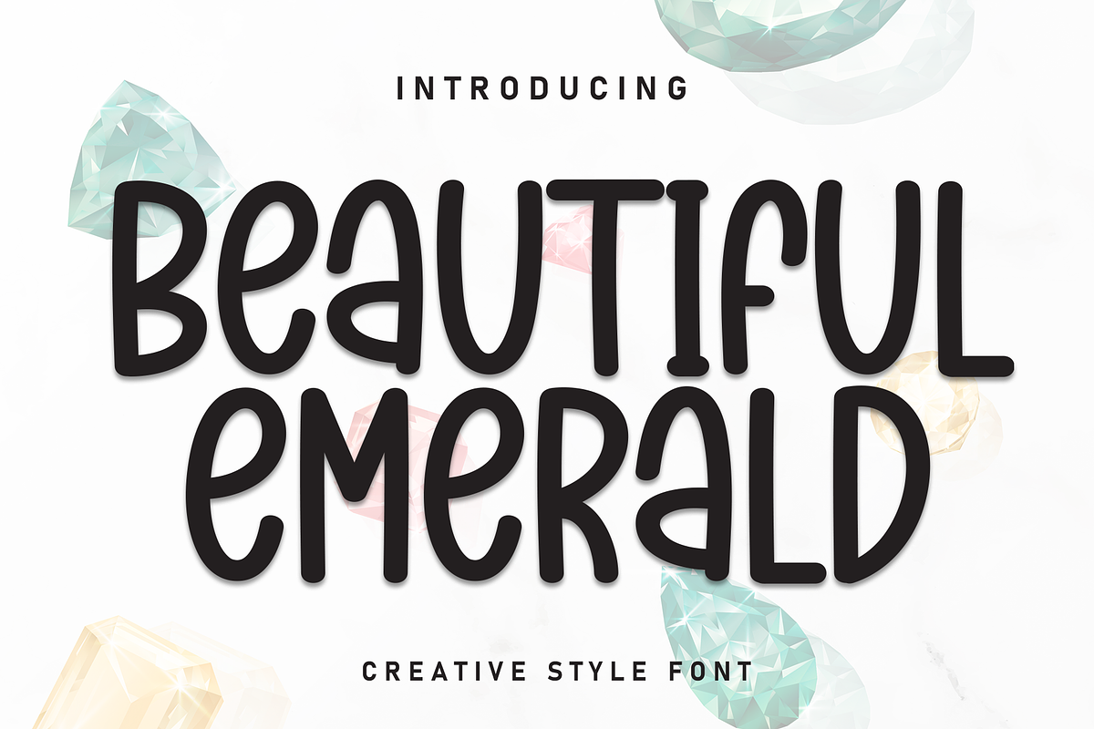 Beautiful Emerald | Script Font, a Script Font by Scratchones (Photo 1 of 8)