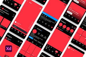Instagram Template Mockup 2022 XD