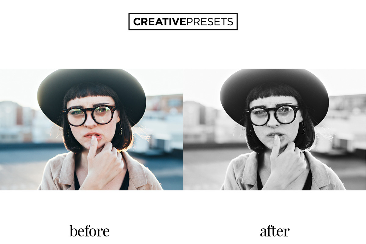 Deep Noir B&W Lightroom Presets preview 7