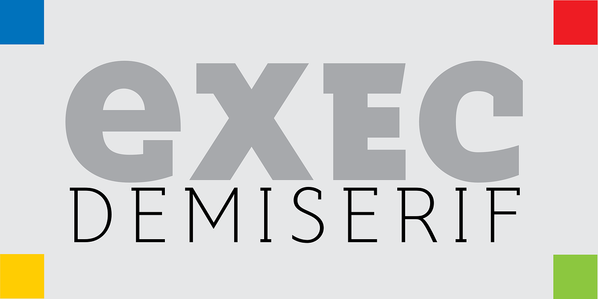 Exec Demiserif, a Serif Font by Wiescher-Design (Photo 1 of 10)