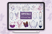 60 Crystal Procreate Stamps, a Brush Add-On by SmuffizStudio (Thumbnail 1 of 11)