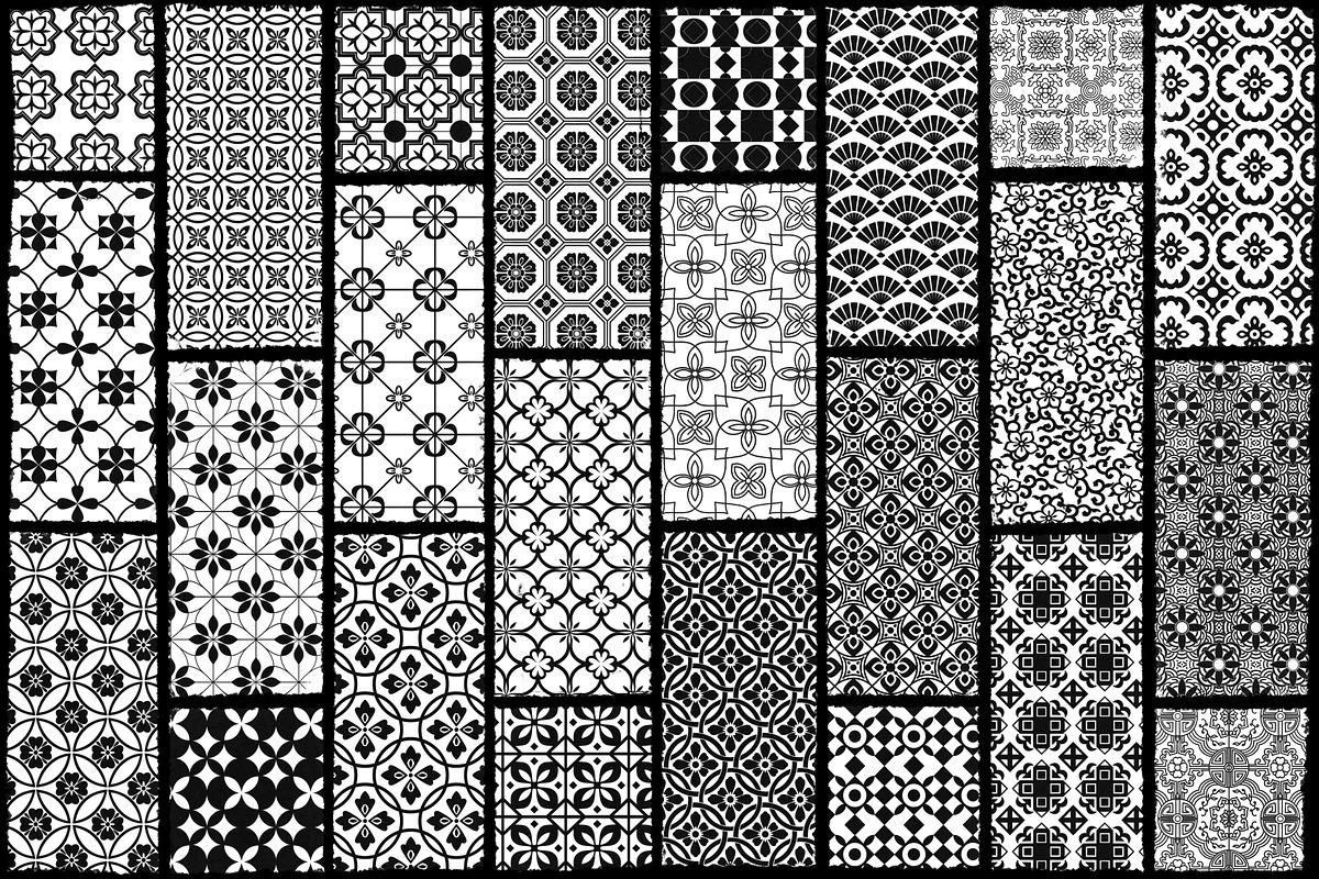 Traditional Asian Pattern brushes, a Brush Add-On by TheWhiteCatLab (Photo 6 of 7)