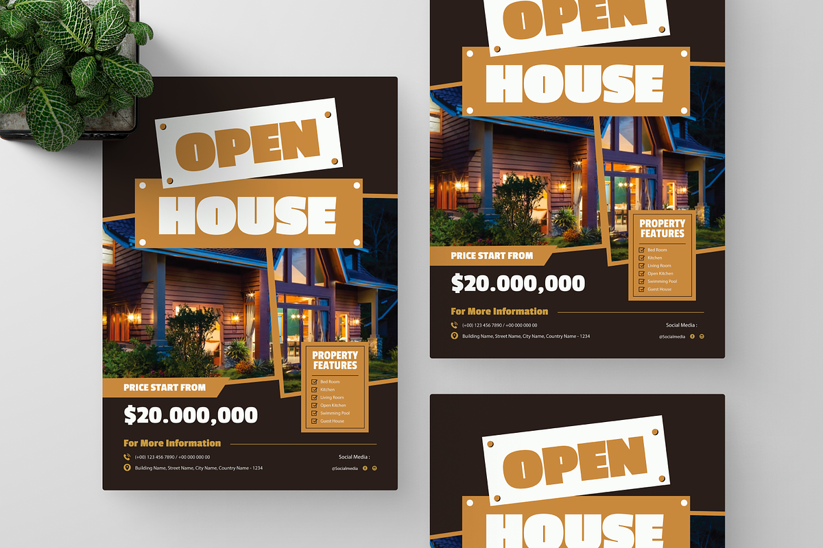 Open House Flyer, a Flyer Template by Annora Studio (Photo 4 of 6)