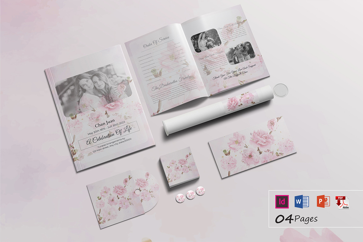 Funeral Program Template, a Brochure Template by obidullah_01 (Photo 1 of 3)
