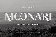 Moonari - Luxury Sans Typeface