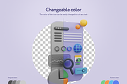 Destly Interface 3D Icons, a 3D by Welovegraphics (Thumbnail 5 of 7)