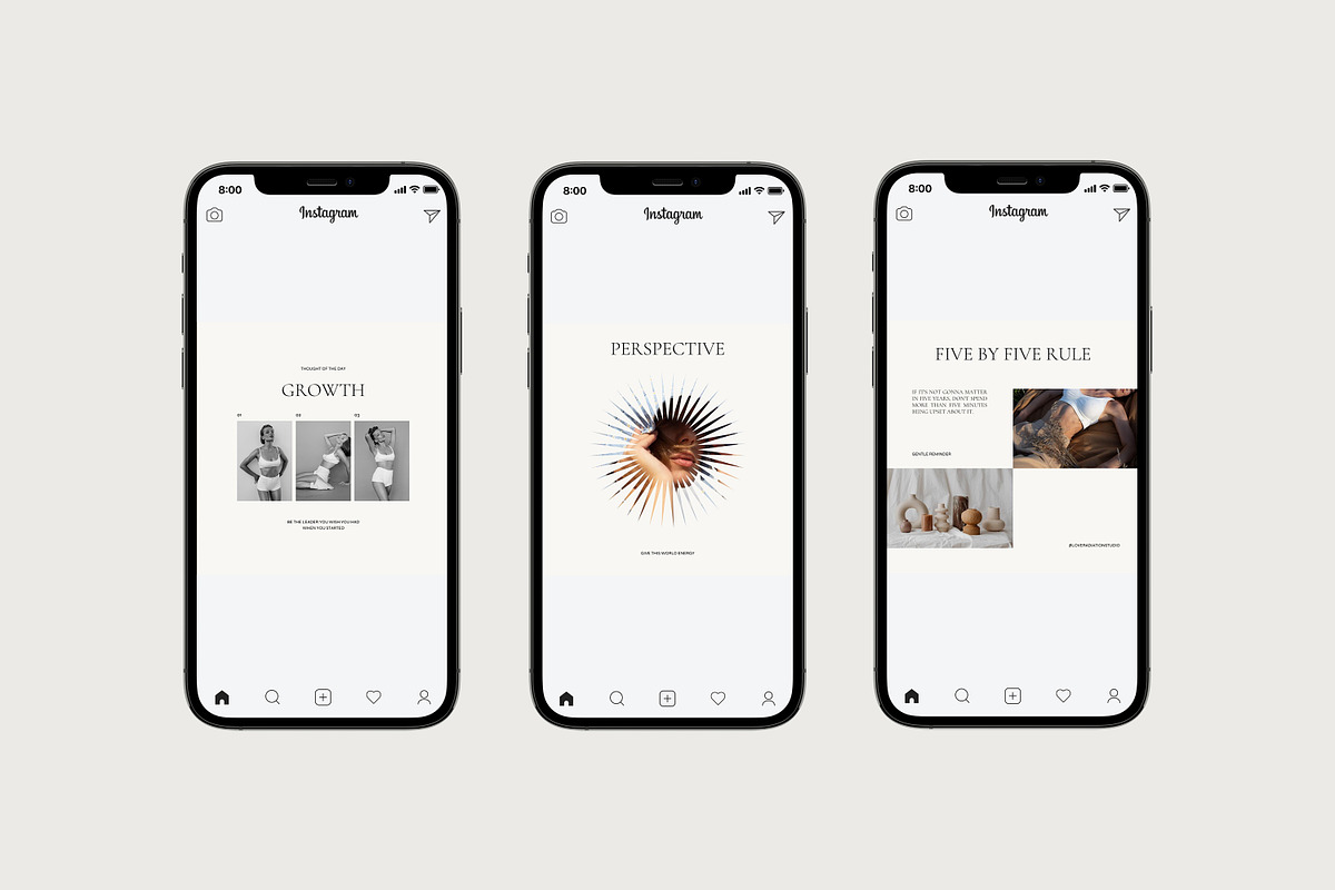 CANVA PS Instagram Posts Templates, a Social Media Template by Love Radiation Studio (Photo 4 of 20)