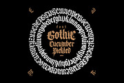 Gothic vector letters - 023, an Object Graphic by GeekClick (Thumbnail 10 of 12)