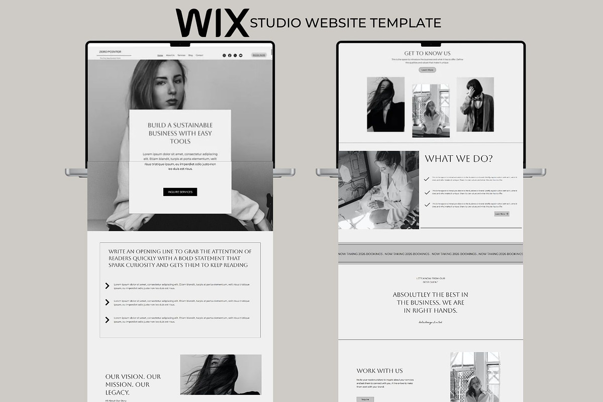 Wix Website Template Service, a Wix Template by Deepa Template Studio (Photo 1 of 13)