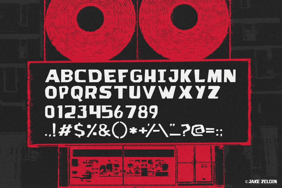 Record Man - Bold Display Typeface, a Sans Serif Font by Zelly Design Co. (Photo 2 of 2)